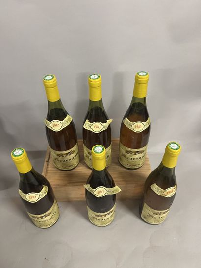 6 bottles MEURSAULT R. Billard 1983 (1 L...