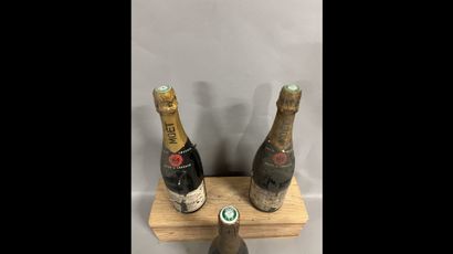 3 bottles CHAMPAGNE Moët & Chandon (ea, including...