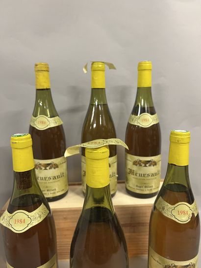 6 bottles MEURSAULT R. Billard 1984 (etlt,...