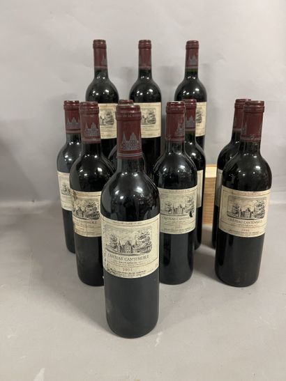 11 bottles Château CANTEMERLE, 5° cru Haut-Médoc...