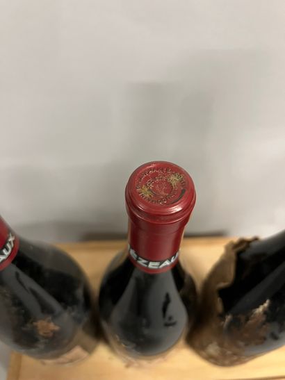 3 bouteilles ECHEZEAUX, DRC 1991 (ea, très...