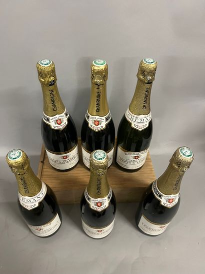 6 bottles CHAMPAGNE 