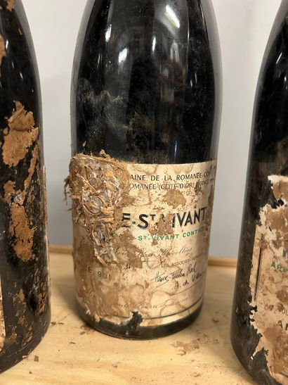 3 bouteilles ROMANEE SAINT-VIVANT, DRC 1991...