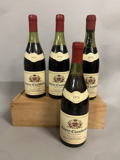 4 bottles GEVREY-CHAMBERTIN Lippé-Régnier...