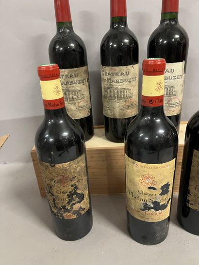 6 bottles SAINT-ESTEPHE DIVERS, (3 Ch. Haut-Marbuzet...