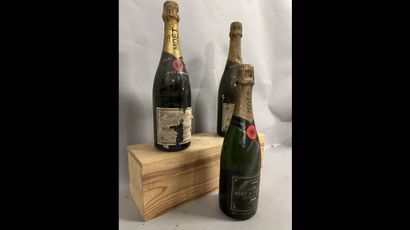 3 bottles CHAMPAGNE Moët & Chandon (ea, including...