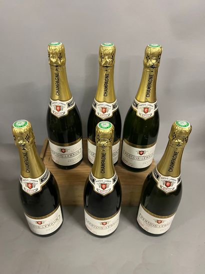 6 bottles CHAMPAGNE 