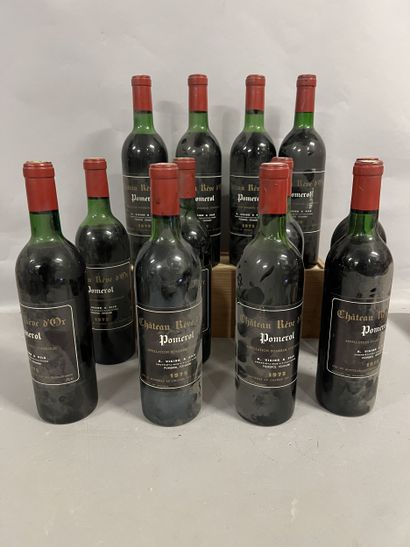12 bottles Château REVE D'OR, Pomerol 1975...