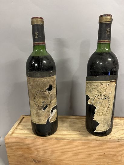 2 bottles Château GRUAUD-LAROSE, 2° cru Saint-Julien...