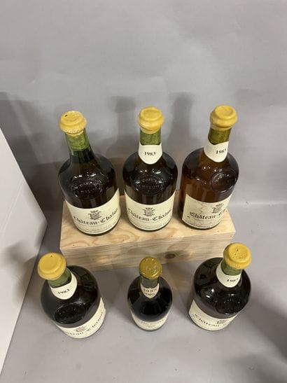 5 bottles CHATEAU-CHALON, M. Perron 1983...
