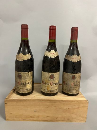 3 bouteilles GRIOTTE-CHAMBERTIN, Domaine...