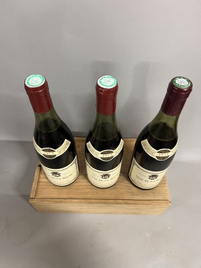 3 bottles CLOS DE LA ROCHE, L. Rémy 1973...