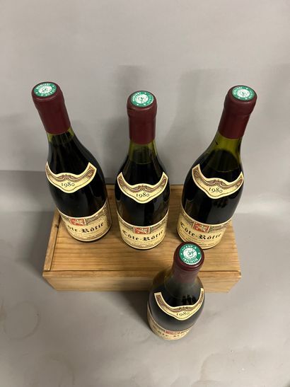 4 bottles COTE-ROTIE, P. Barge 1980 (1 TLB,...