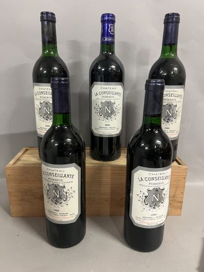 5 bottles Château LA CONSEILLANTE, Pomerol...