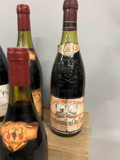4 bouteilles RHONE (2 Cornas 81 A. Fumat,...