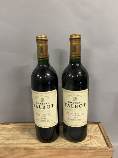 2 bottles Château TALBOT, 4° cru Saint-Julien...