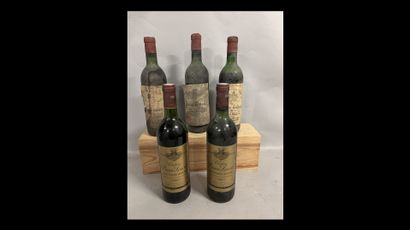 5 bottles POMEROL & SAINT-EMILION DIVERS...