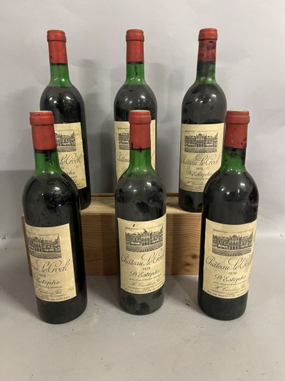 6 bottles Château LE CROCK, Saint-Estèphe...