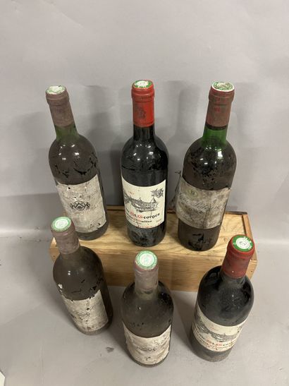 6 bottles BORDEAUX DIVERS (2 Ch St. Georges...