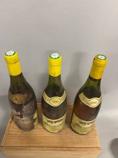 3 bottles MEURSAULT R. Billard 1986 (1 LB...