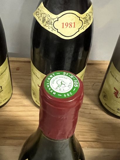 6 bottles VOLNAY R. Billard 1981 (1 TLB,...