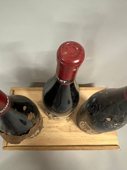 3 bouteilles ROMANEE SAINT-VIVANT, DRC 1991...