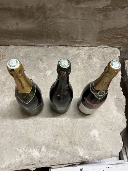 3 bottles CHAMPAGNE brut, (1 Besserat de...