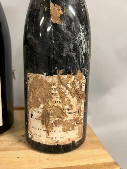 3 bouteilles ROMANEE SAINT-VIVANT, DRC 1991...