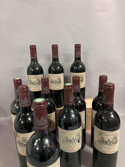 11 bottles Château CANTEMERLE, 5° cru Haut-Médoc...
