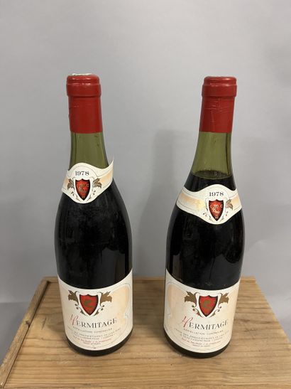 2 bottles HERMITAGE Union des Propriétaires...