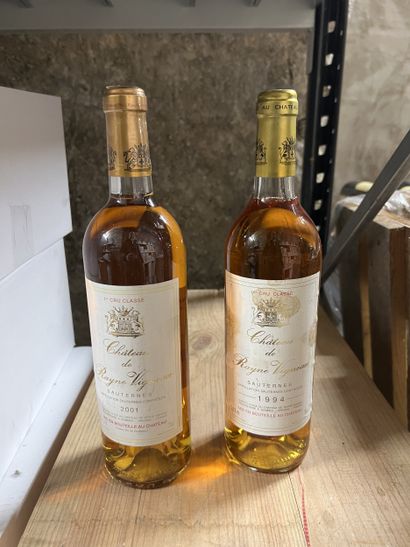 2 bottles Château RAYNE-VIGNEAU, 1° cru Sauternes...