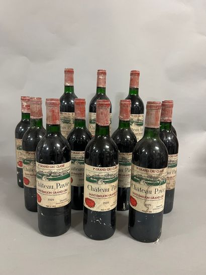 12 bottles Château PAVIE, 1° Grand Cru St-Emilion...