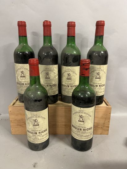 6 bottles Château MOULIN RICHE, Saint-Julien...