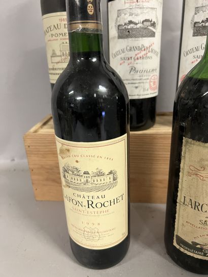 5 bottles BORDEAUX DIVERS (2 Ch. Grand-Puy-Lacoste...