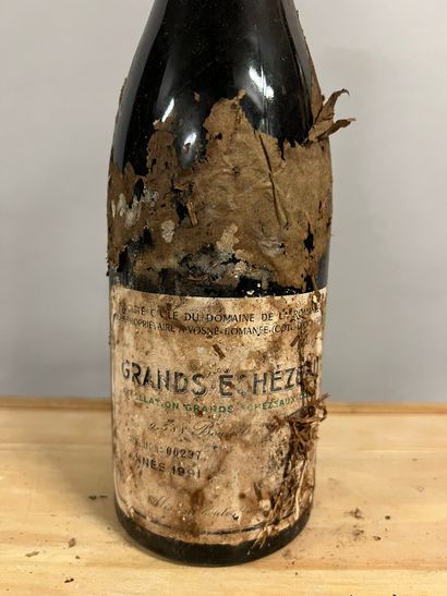 1 bouteille GRANDS-ECHEZEAUX, DRC 1991 (ea,...