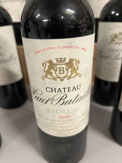 9 bottles Château HAUT BATAILLEY, 5° cru...