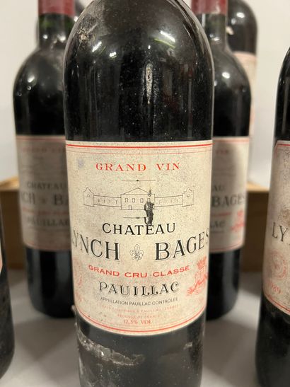 12 bottles Château LYNCH-BAGES, 5° cru Pauillac...