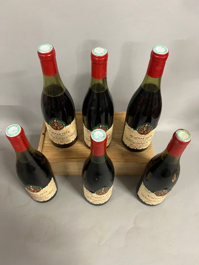 6 bottles VOLNAY B. Glantenay 1979 (5 LB,...