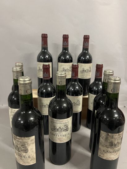 12 bottles Château CANTEMERLE, 5° cru Haut-Médoc...