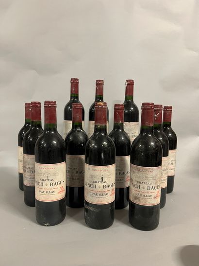 12 bottles Château LYNCH-BAGES, 5° cru Pauillac...