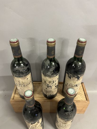 5 bottles Château TALBOT, 4° cru Saint-Julien...
