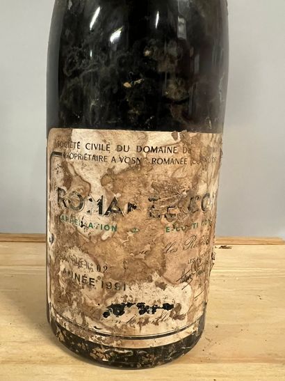 1 bouteille ROMANEE-CONTI, 1991 (ea, très...
