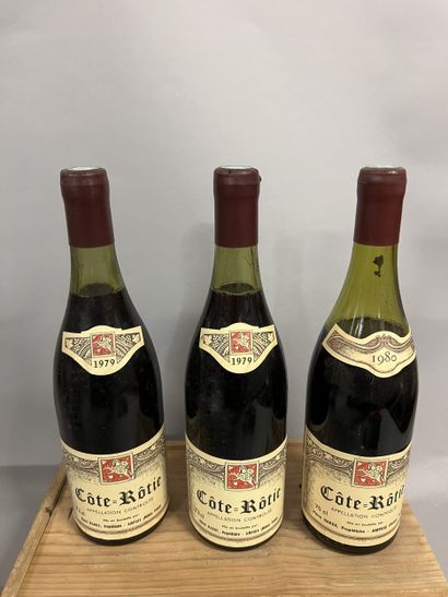 3 bottles HERMITAGE P. Barge (2 of 1979 TLB,...