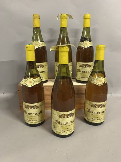 6 bottles MEURSAULT R. Billard 1984 (etlt,...