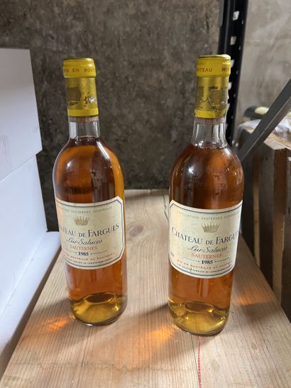 2 bottles Château DE FARGUES, Sauternes 1985...