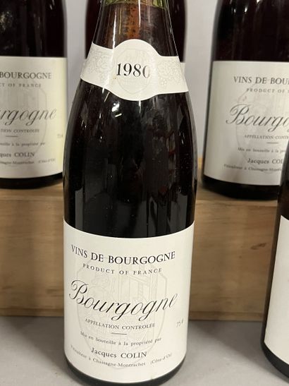 6 bottles BOURGOGNE J. Colin 1980 (TLB)