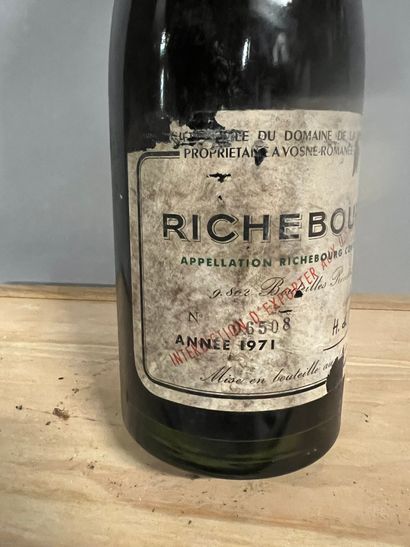 1 bottle RICHEBOURG, DRC 1971 (ea, elt, MB,...