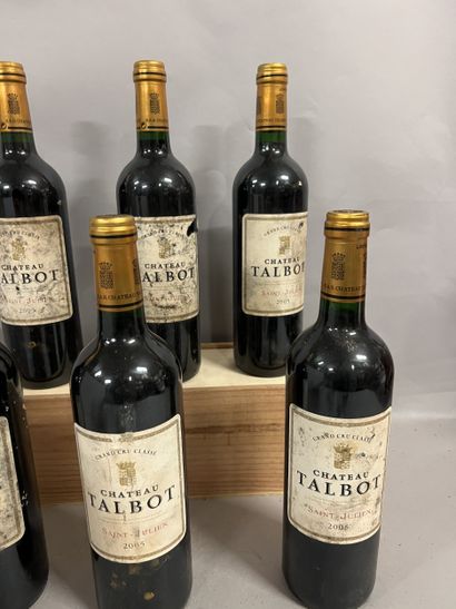 6 bottles Château TALBOT, 4° cru Saint-Julien...