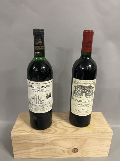 2 bottles HAUT-MEDOC, (1 Ch. La Lagune 1999:...
