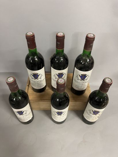 6 bottles Château ST GEORGES-COTE-PAVIE,...